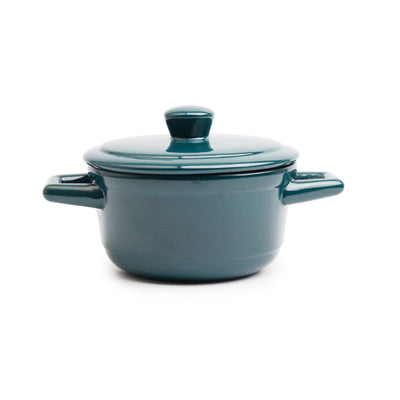 Mini Cocotte With Ceramic Lid 11cm - Teal