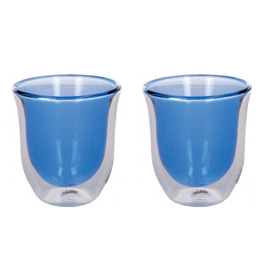 Cappuccino Glass Set Of 2 Blue