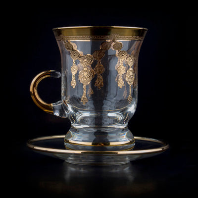 Arabic Tea Set Of 6 - Collar Gold