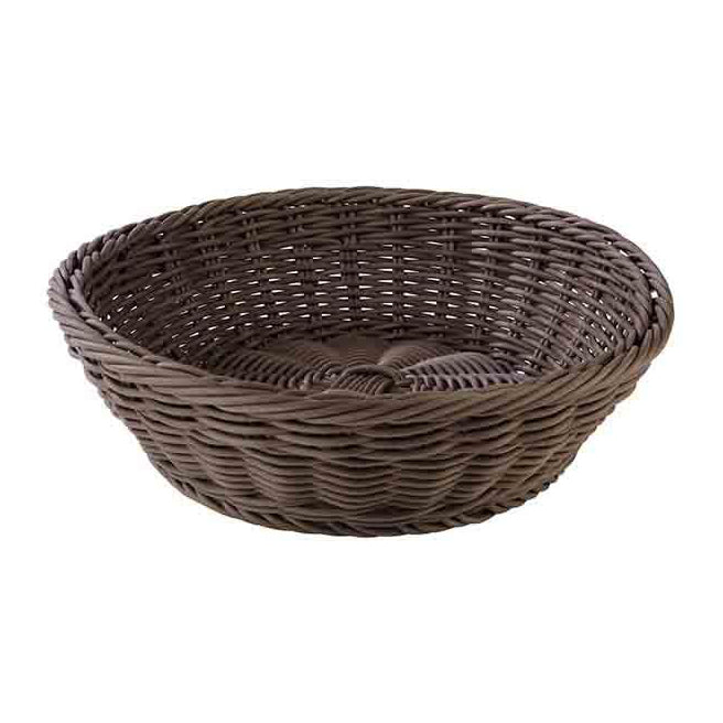 Basket, Round 29 X 7 Cm - Brown