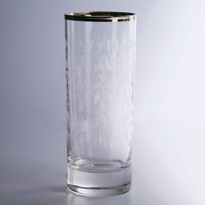 Water Glass Set Of 6 - Verdi Liscio Platinum