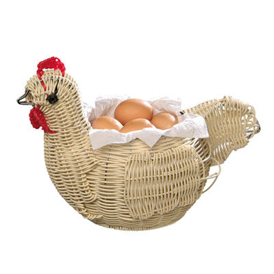 Basket ''Chicken'' 35 X 22.5 X 24cm, Beige Polypropylene