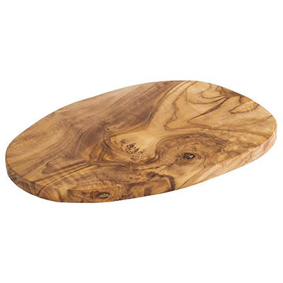 SERVING BOARD 25.5 X 16.5 X 1.5 CM - OILED OLIVE WOOD