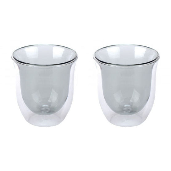 Cappuccino Glass Set Of 2 Grey