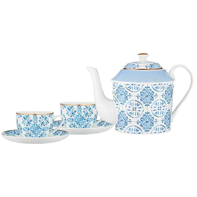 Lisbon Teapot & 2 Teacup Set