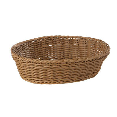 Basket 'Profi Line', Oval 25 X 19 X 6.5 Cm - Light Wood