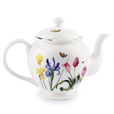 Teapot With Infuser - Cottage Garden