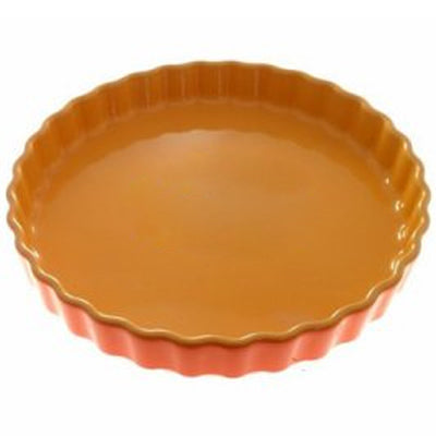 Round Flan Dish - Orange