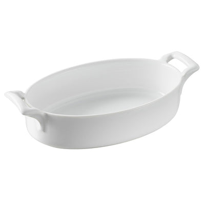 Deep Oval Baking Dish - White