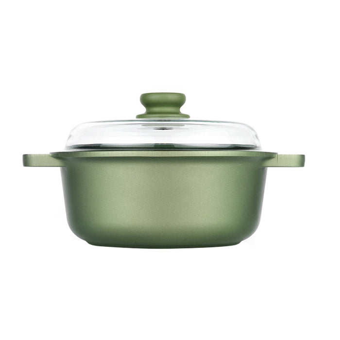"Dr green"sauce pot 20cm green ston