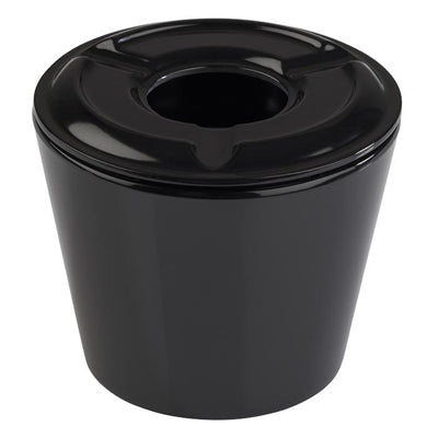 Ashtray 6.5 X 5.5 Cm, 4-Pcs Set - Black Melamine