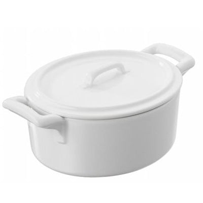 Coccote With Lid - White