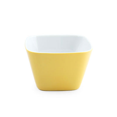 Small Dish Angular 6x6 Cm, Sunny Yellow