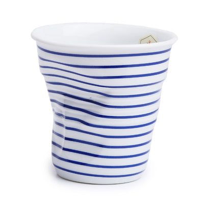 Crumple Cappuccino Cup (180ml) - White Mariniere Classique