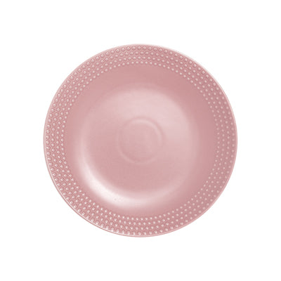 Abode Textured Pink Sand Round Platter