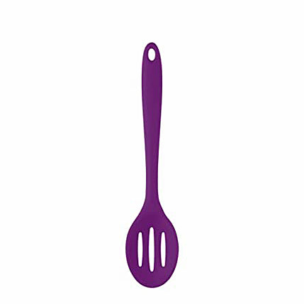 Slotted Spoon, Silicone 27cm - Purple