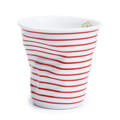 Crumple Cappuccino Cup (180ml) - White Mariniere Classique