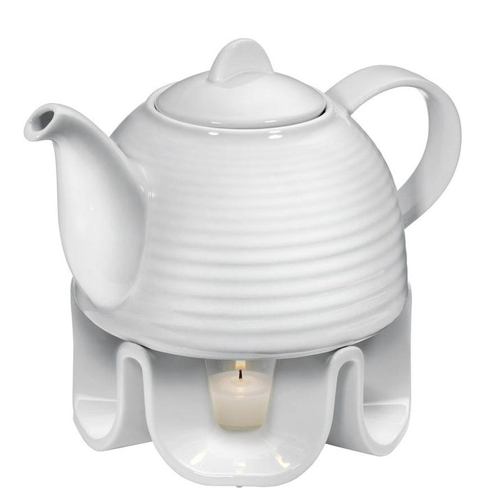 Porcelain Pot With Warmer
