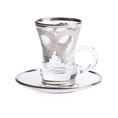 Arabic Tea Set Of 6 - Grand Platinum