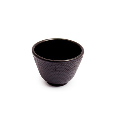 Arare Mini Cast Iron Tea Cup 0.06l, Black