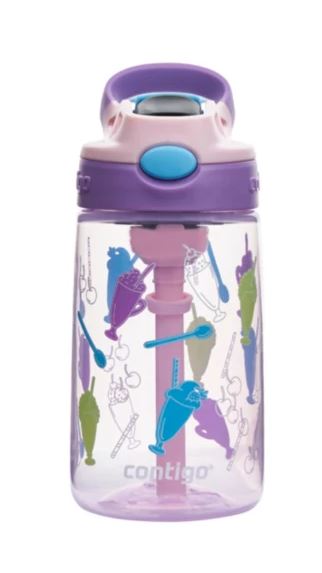 Kids Water Bottle Easy Clean 420ml - Strawberry Shakes