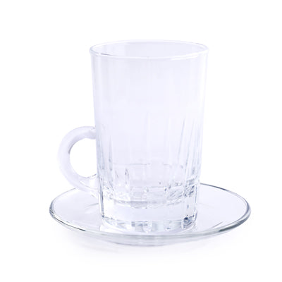 "Brigitta Doris" Arabic Tea Set Of 6 - Clear Rim
