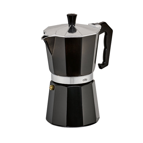Espresso Maker Alu 6 Cups , Black
