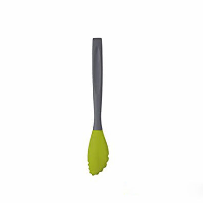 Tong, Silicone Headed 30cm -  Green/Grey