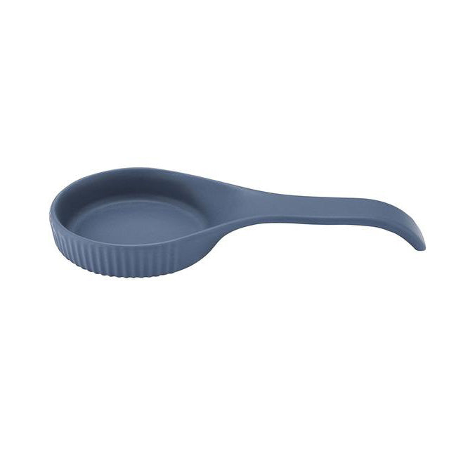 Linear Ribbed Blue Spoon Rest