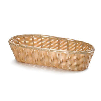 Basket 13'' X 5'', Oblong Natural Polypropylene