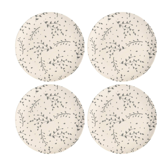 Snack Plate Set Of 4 Bamboo Fibre