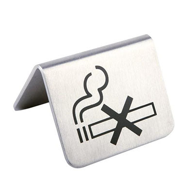 Table Stand 'No Smoking' 5.5 X 5 X 3.5 Cm, Set Of 2