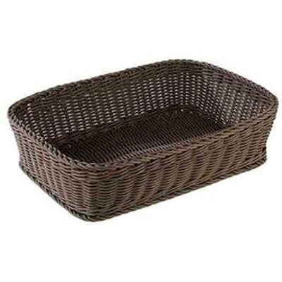 Basket, Rectangular 40 X 30 X 10 Cm - Brown