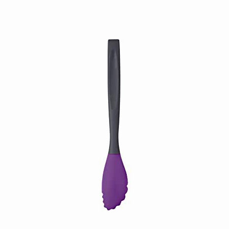 Tong, Silicone Headed 30cm -  Purple/Grey