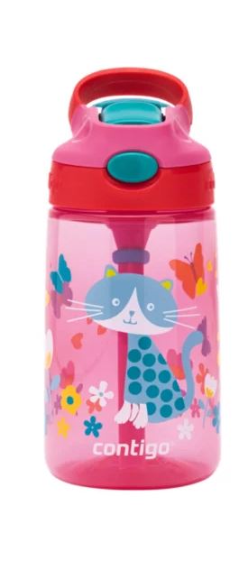 Kids Water Bottle Gizmo Flip 420ml - Cherry Cat