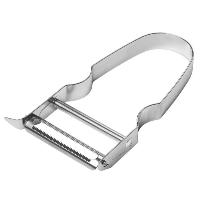 FRENCH SERRATED PEELER, STAINLESS STEEL