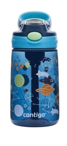 Kids Water Bottle Easy Clean 420ml - Blueberry Cosmos